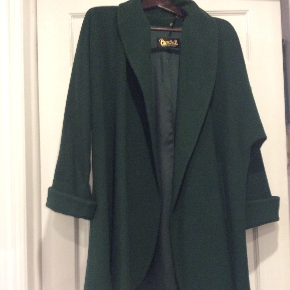 Green Cashmere jacket with Pirette B